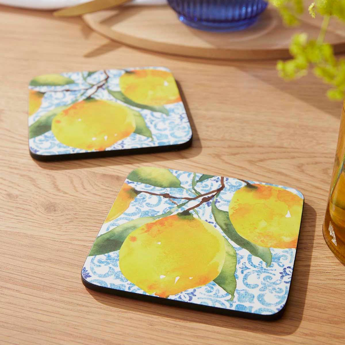 Amalfi Lemons Set of 6 Coasters image number null